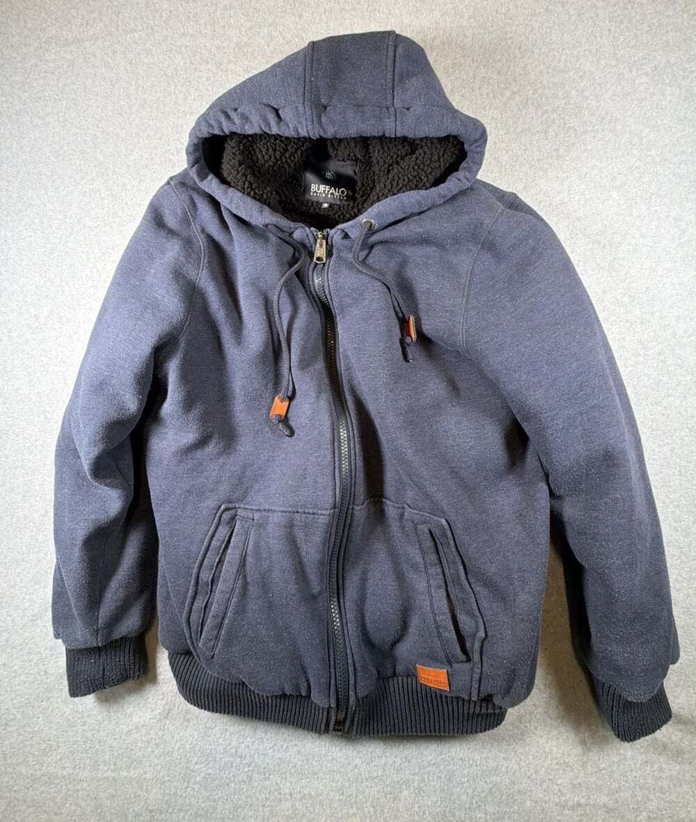 Buffalo David Bitton Men's Sherpa Lined Full Zip Hooded Jacket